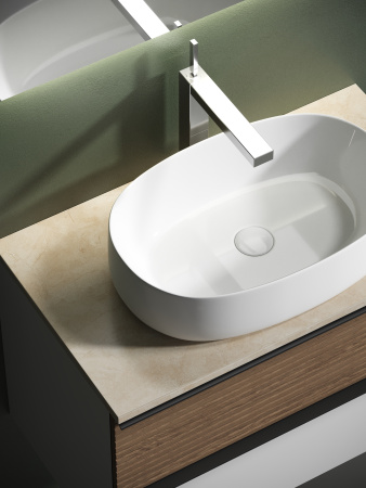 Столешница для ванной комнаты SANCOS  800х460 ,  TT80A2X